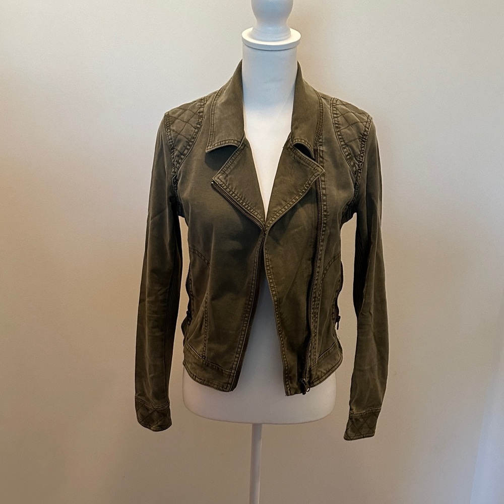 Anthropologie Green Utility Jacket